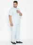 Vastramay  Men's Plus Size Work From Home Kurta And Salwar Set